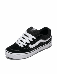 Vans Herren Caldrone Sneaker 41 EU Suede Mesh Black White 🛹👟