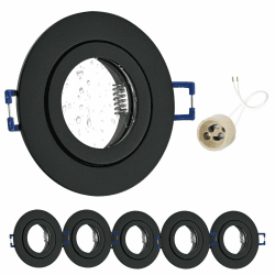 GeyouLux 6x LED Einbaustrahler 230V IP44 Rahmen mit GU10 Fassung 🌟