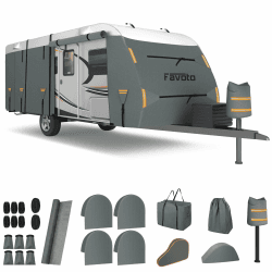 🏕️ Schützen Sie Ihren Wohnwagen mit Favoto Schutzhülle! 🚐💨