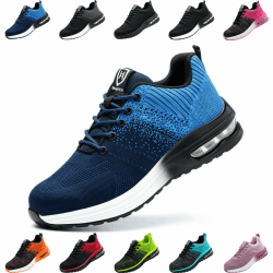 👟 Nasogetch Sicherheitsschuhe Damen Herren Stahlkappenschuhe Arbeitsschuhe Sportlich Atmungsaktiv