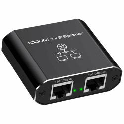 VEDINDUST LAN Splitter 1 auf 2 1000Mbps Ethernet Splitter 2 Port 🌐🔌