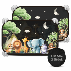 Sonnenschutz Auto Baby - Extra Dunkel Sonnenblende mit Cartoon-Muster 🌞