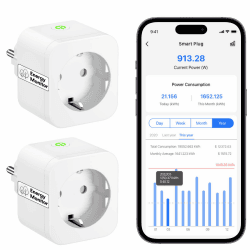 Meross Smart Steckdose mit Strommessung 16A - 2er Pack