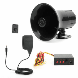 🚨 Universelle Auto Alarm Hupen Sirene 3-Ton-Sound Auto Megaphon Lautsprecher 115dB 50W 🚗