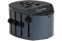 🔌🌍 SKROSS | Alpha Line | Adattatore Universale da Viaggio Completo per Prese a 2 o 3 Poli - 10 A - Fino a 2.500 watt (adatto anche a PC e Asciugacapelli) - 5 Anni Garanzia Internazionale