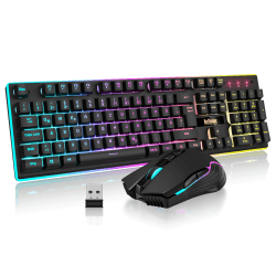 RedThunder K10 Kabelloses Gaming Tastatur und Maus Set 🎮🖱️