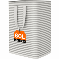 🌟 Großer Lifewit 80L Wäschekorb - Faltbare Wäschebox mit Griffen 🌟