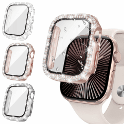 Neitra [3Stück] Glitzer Diamanten Hülle für Apple Watch Series 10 42mm 🌟📱
