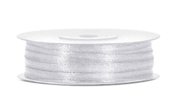 Angebot: 50 Meter Satinband Weiß 3mm 🎗️