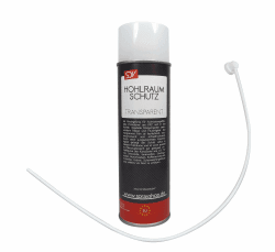 SDV Chemie Hohlraumschutz transparent 1x 500ml + 60cm Sonde Hohlraum Spray Versiegelung Hohlraumwachs Rostschutz 🚗🔧