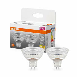 🌟🔦 OSRAM Star Reflektor LED-Lampe für GU5.3-Sockel, klares Glas, Warmweiß (2700K), 345 Lumen, Double-Pack 🌟🔦