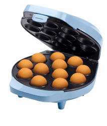 🍰🍭 Bestron Cake-Pop-Maker im Retro Design mit Zubehör - Blau
