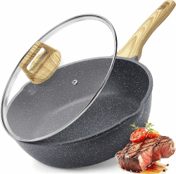 🌟 GiPP Schmorpfannen Bratpfannem 24cm Hoher Rand mit Deckel 🍳
