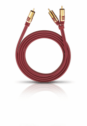 🔊 Oehlbach NF Y-Sub 800 - Y-Cinch Subwoofer-Kabel - 8m - rot 🔊