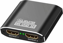🔥 HDMI Splitter Aluminium 4K@60Hz HDMI Verteiler 1 in 2 Out 🔥