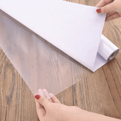 Fantasnight Transparente Klebefolie Selbstklebende Folie 60 × 500 cm 🌟 Hochglanz Einbandfolie für Bücher