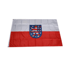 🇩🇪 Stormflag Deutsche Hessen Flagge(90cmx150cm) Polyester Pongee 90g mit Ösen mit Doppelnadel genäht - Angebot!