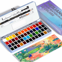 MeiLiang Reise-Aquarell-Set, 52 Farben 🎨 Erwachsenen-Set