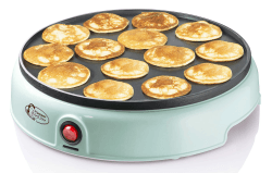 🥞 Bestron Poffertjes Maker im Retro Design | Mini Crepe's | Holländische Spezialität