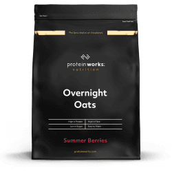 Protein Works Overnight Oats | Sommerbeeren | Zuckerarm & Proteinreich | 500g