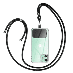 GUMO-LONG Handykette Universal zum Umhängen 📱🔗 - Schwarz