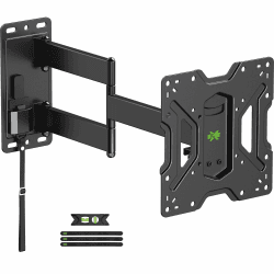 📺 USX-MOUNT Wohnwagen TV Halterung Arretierbar, TV Wandhalterung Schwenkbar Neigbar für 17-43 Zoll TV, Max VESA 200x200mm bis zu 20kg, TV Halter Abschließbar für Wohnmobil/RV/Campingwagen, XMS018