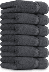 🌟 Utopia Towels - Handtücher Set aus Baumwolle - 6er Pack (Grau) 🛁