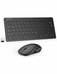 TECKNET Kabelloses Tastatur Maus Set, Deutsch QWERTZ Layout 🖱️🖥️