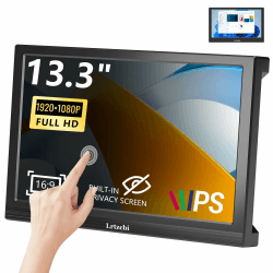 Lrtzcbi Tragbarer Monitor Touchscreen 13,3 Zoll FHD 1920x1080P LED Touch Bildschirm 🌟