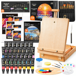 🎨 Shuttle Art 59-teiliges Malset mit Tischstaffelei 🖌️🎨