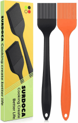 SURDOCA Silikonpinsel Küchenpinsel- 2PCs 8.2" BPA-freies Silikon in Lebensmittelqualität Pinsel Küche