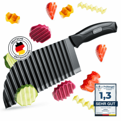 EDELFELD Wellenschneider für Pommes, Obst & Gemüse [TESTSIEGER] 🌟