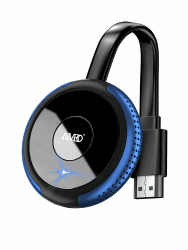 AIMIBO 4K 5G Wireless Display Adapter – Echte Plug & Play Filme, Shows & Live von Smartphone, Laptop auf Monitor/Projektor