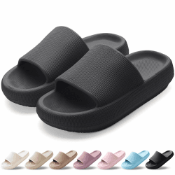 🌟 HEOAARG Badelatschen Herren Damen 🌈 Rutschfest Badeschlappen Wolke Weich Schlippers Sommer Pantoletten Badesandalen Cozislides Flip Flops Innen/Außen - 16.99€