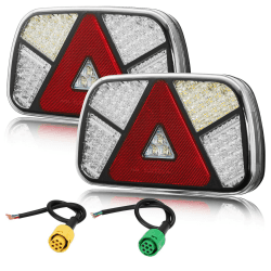 🚗🔆 ETUKER 1Pair LED Anhänger Rückleuchten Kit - 12V Universal Wasserdicht