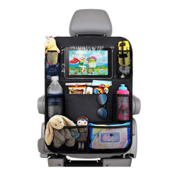 🚗👧 BillyBath Auto Rücksitz-Organizer mit iPad/Tablet-Tasche Schwarz