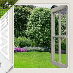 🪰🪲 KESSER® Fliegenschutzgitter für Fenster | 110 x 130 cm | mit Aluminium Rahmen 🪰🪲
