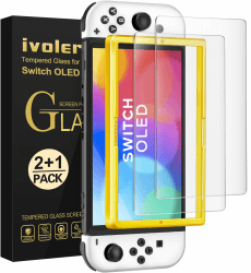 🎮 iVoler 2 Stücke Matt Anti Reflex Schutzfolie für Nintendo Switch Oled 🛡️