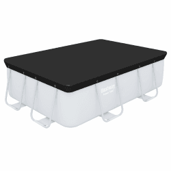🔥 Super Deal! Bestway PVC-Abdeckplane 269 x 179 cm, schwarz, eckig 🌊