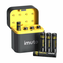 imuto Wiederaufladbare Lithium Akkus AAA 8-Pack 🌟