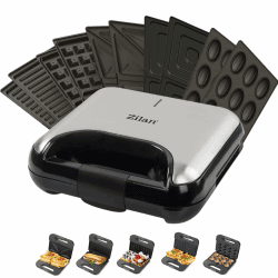 🥪🥞 5-in-1 Sandwichmaker Waffeleisen Nussbäcker Kontaktgrill Elektogrill 🥪🥞