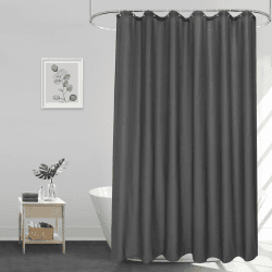🚿 Angebot: EurCross Dunkelgrau Waschbarer Duschvorhang 180 x 200 🛁