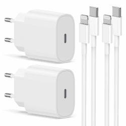 🔋 2Pack iPhone Schnellladegerät mit Ladekabel Original - Bis zu 50% schnelleres Laden! 🔌