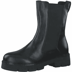 👢 MARCO TOZZI Damen Chelsea Boots aus Leder mit Blockabsatz - Reduziert!
