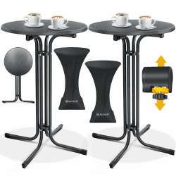 🎉 KESSER® Gastro Stehtisch klappbar Bistrotisch 2er Set 🎉