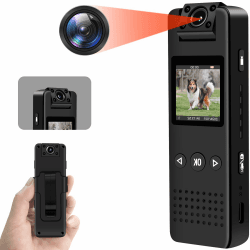 SecuraLen Mini Kamera 1080P HD & 120° Weitwinkel Bodycam 📷🔊