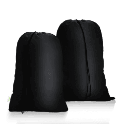 🧺 OTraki 2 Stück Wäschesack Reise Wäschesack Schmutzwäsche 60x80 cm Schwarz 🧳