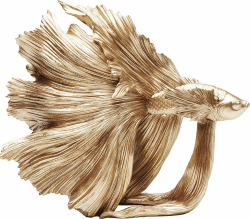 Kare Design Deko Figur Betta Fish, Gold 🐠🌟 Handgefertigt