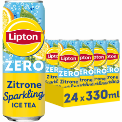 Angebot: LIPTON ICE TEA Sparkling Lemon Zero - 24 x 0.33 l Dosen 🍋