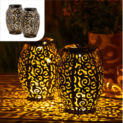 🌞🏡 Gadgy Orientalische Laterne - Solarlampen für außen Garten 2er Set 🌿🌟